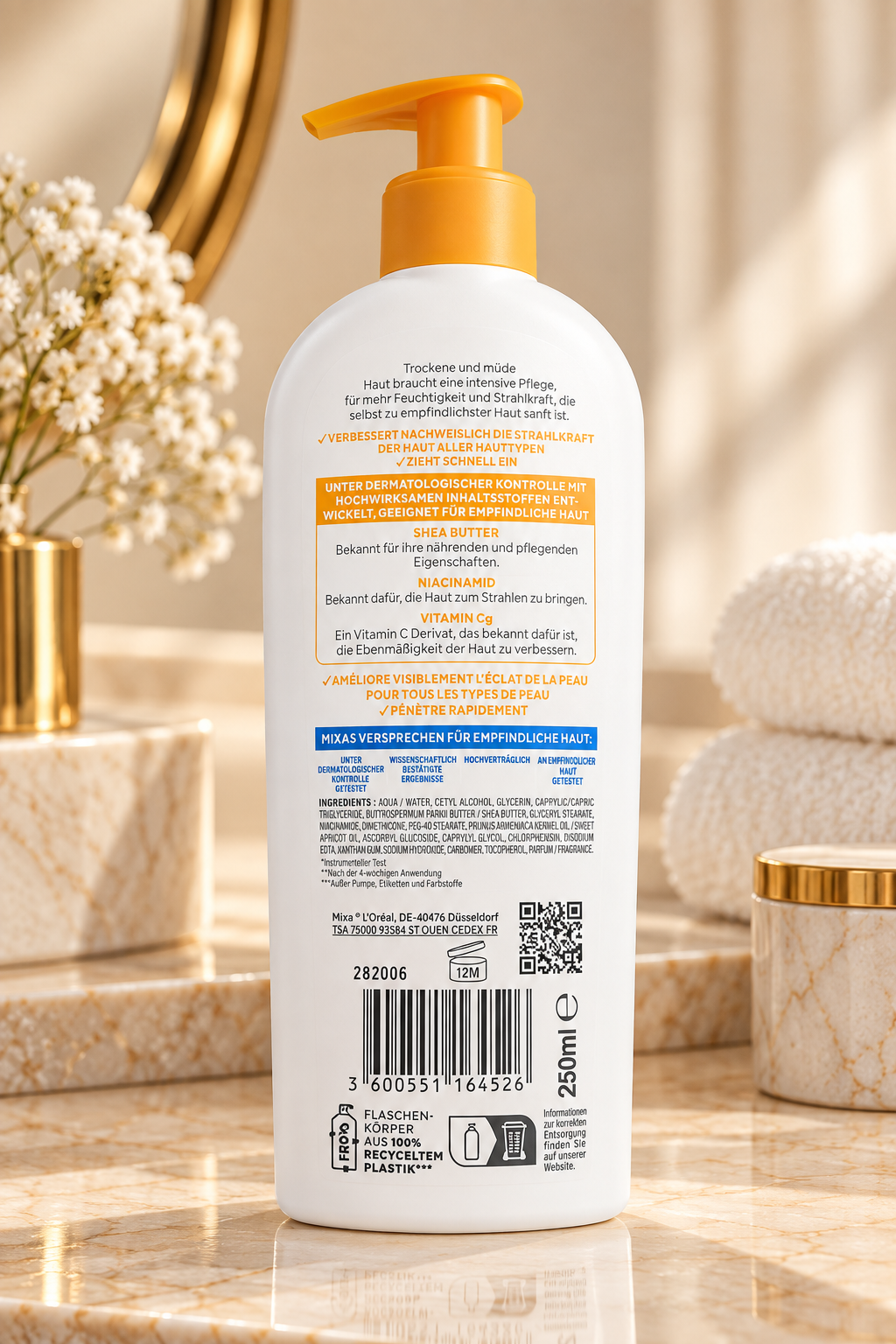 Mixa Niacinamide Bright Body Lotion – 250 ml