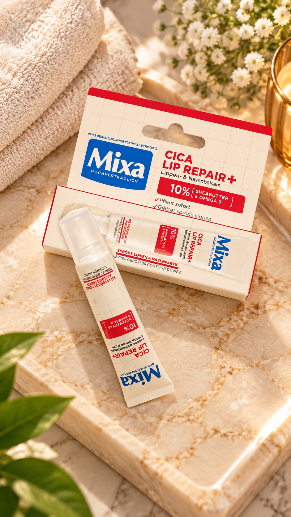 Mixa Cica Lip Repair+ Lip Balm 10ml